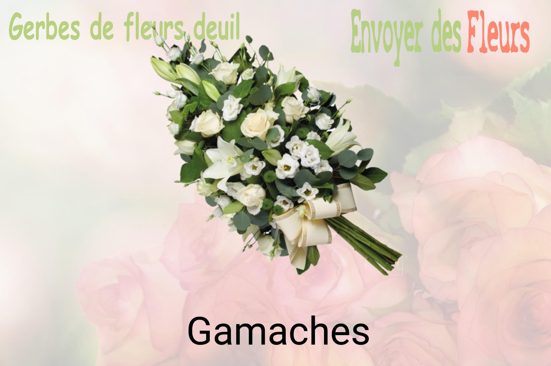 Gerbe de fleurs de deuil livrée à Gamaches